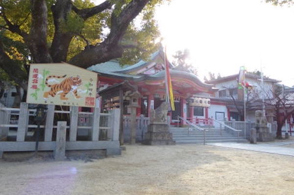 長瀨神社の境内の写真