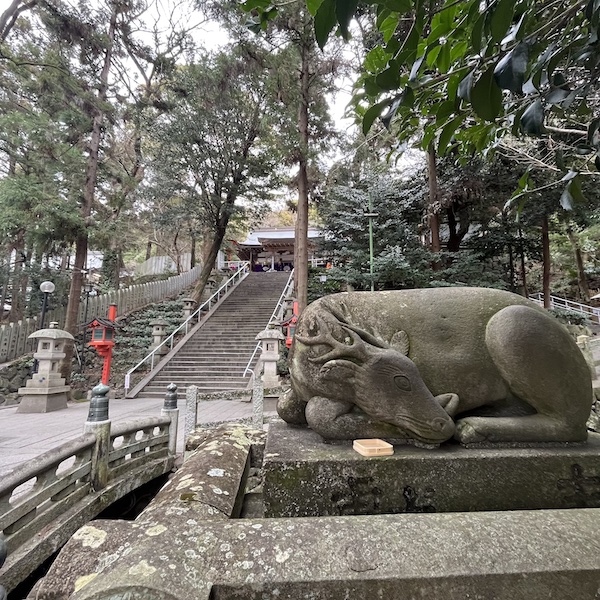 枚岡神社の狛鹿